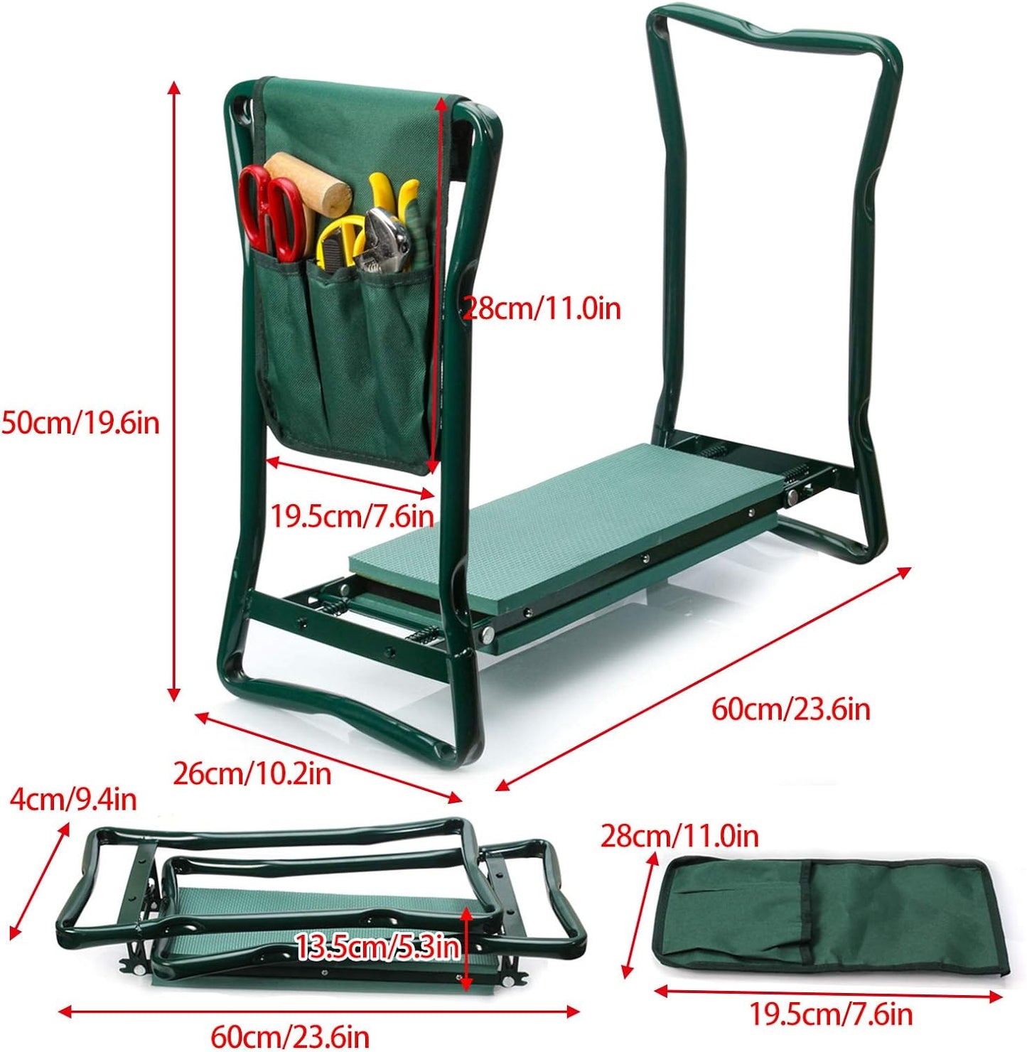 2-in-1 Garden Kneeler & Seat with Pouch (50% OFF)