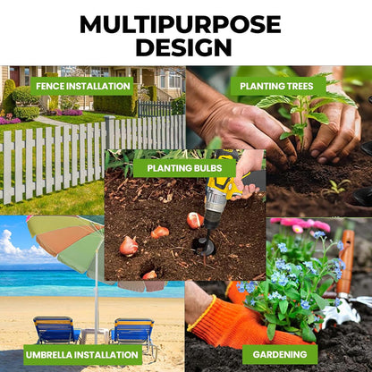Eazy Garden planting auger multipurpose applications in the garden