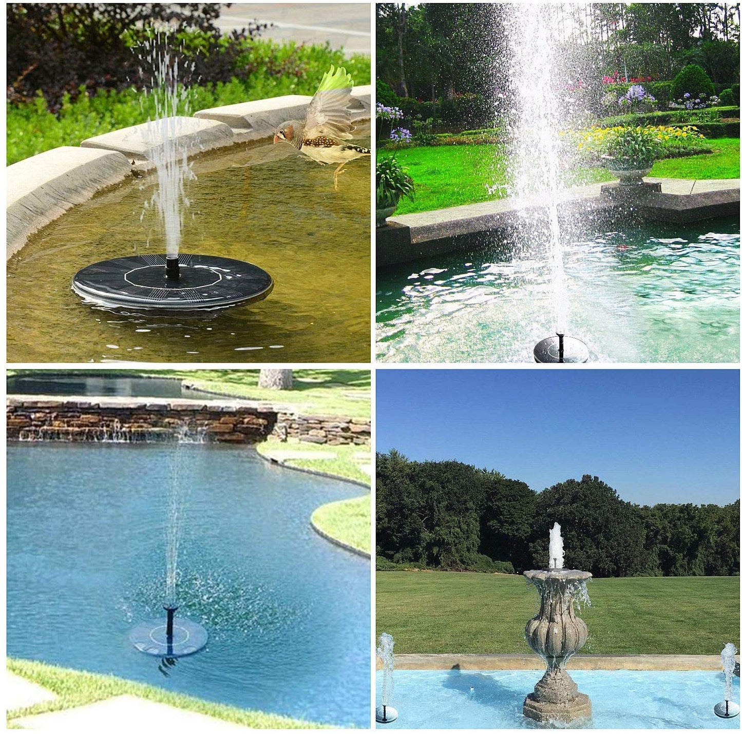 solar garden fountain irrigation watering garden decoration